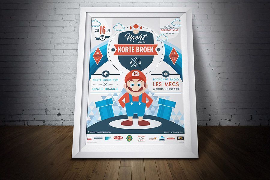 A1 affiche voor fuif